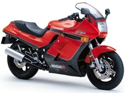 1986 1987 Ninja 1000R Red/Charcoal Model