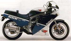 1988 GSXR1100 Blue/White